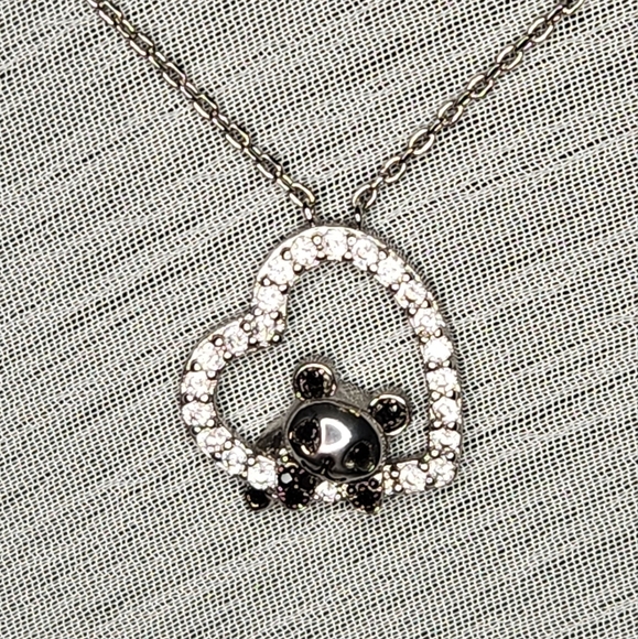 Panda Heart Necklace - Picture 2 of 4